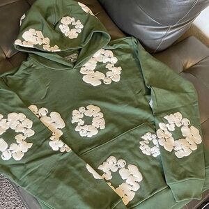 Green Spider Hoodie Large